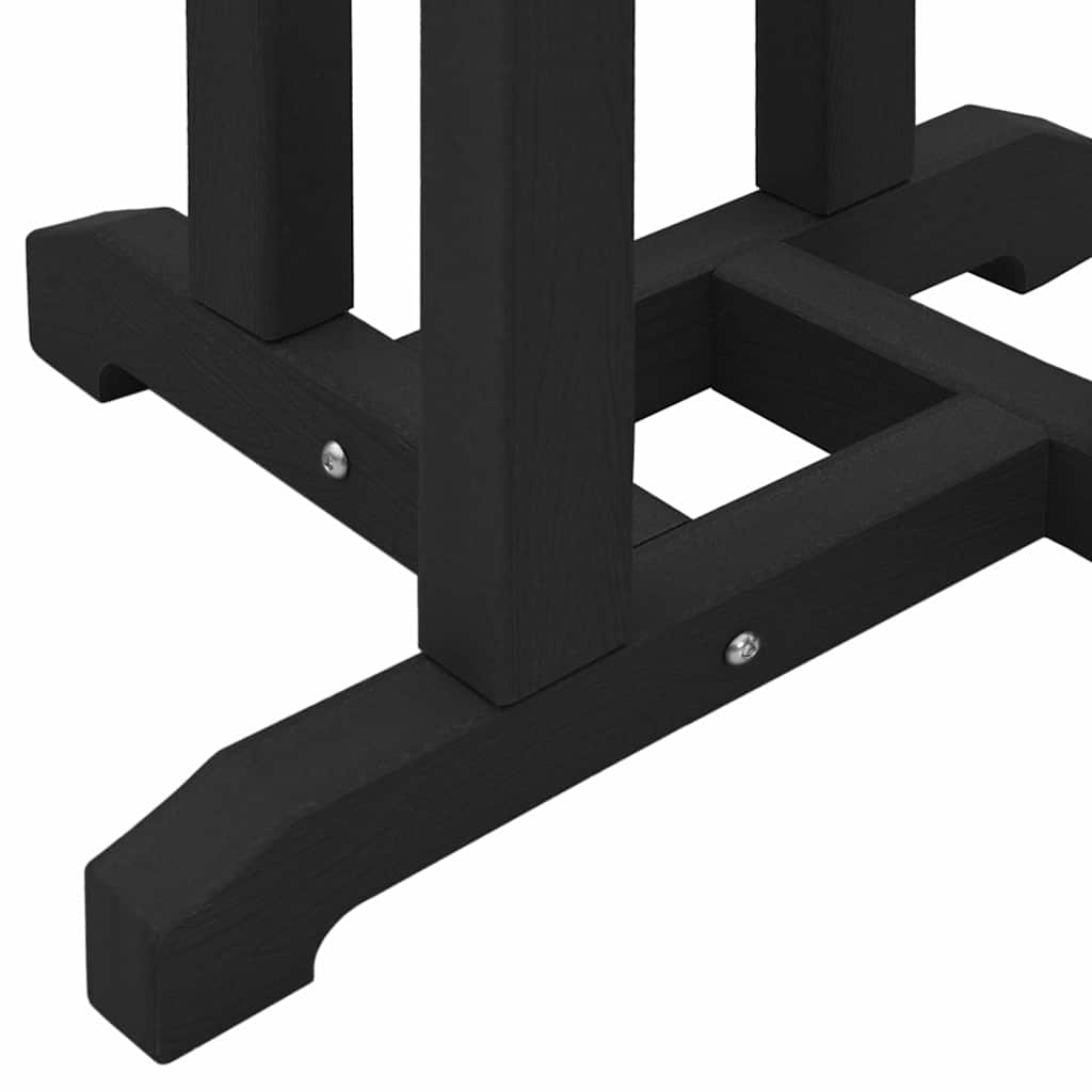 vidaXL Τραπέζι μπαρ Μαύρο 55 x 55 x 107 cm HDPE