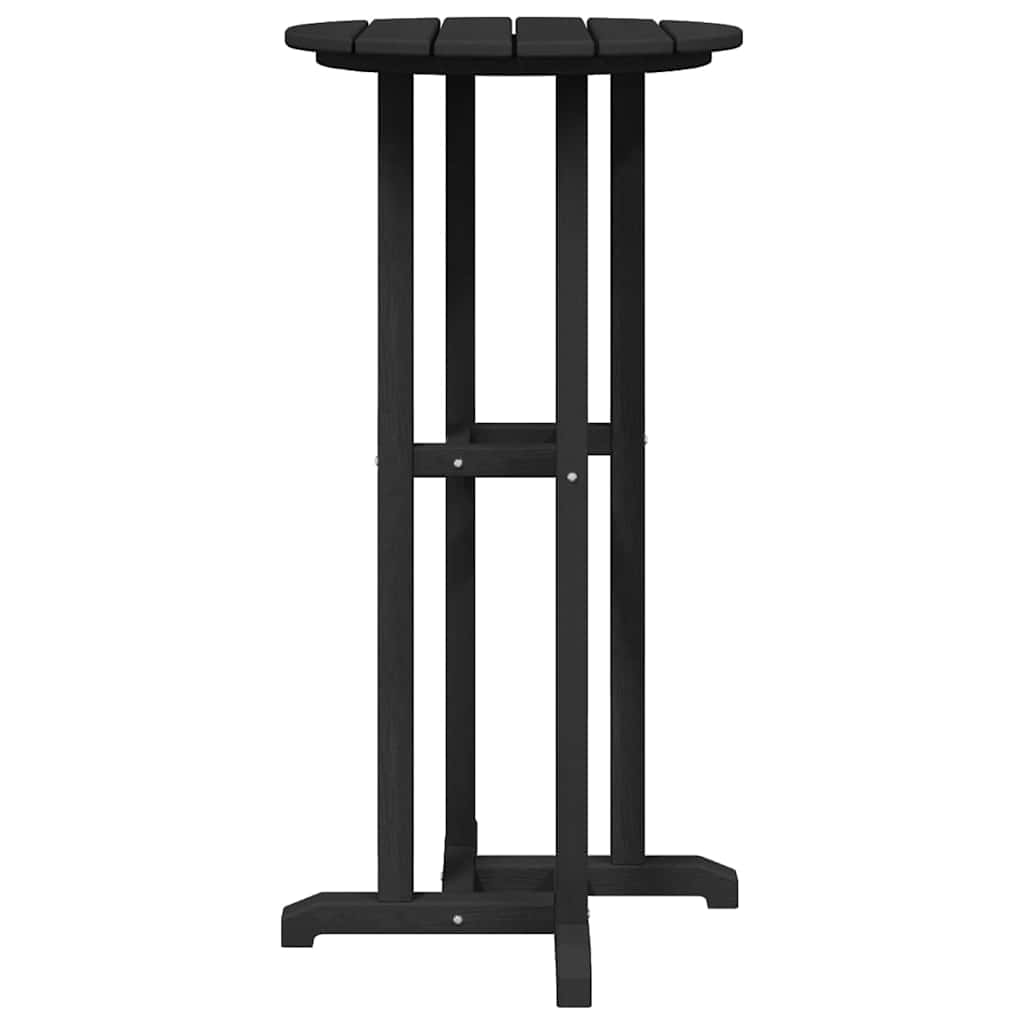 vidaXL Τραπέζι μπαρ Μαύρο 55 x 55 x 107 cm HDPE