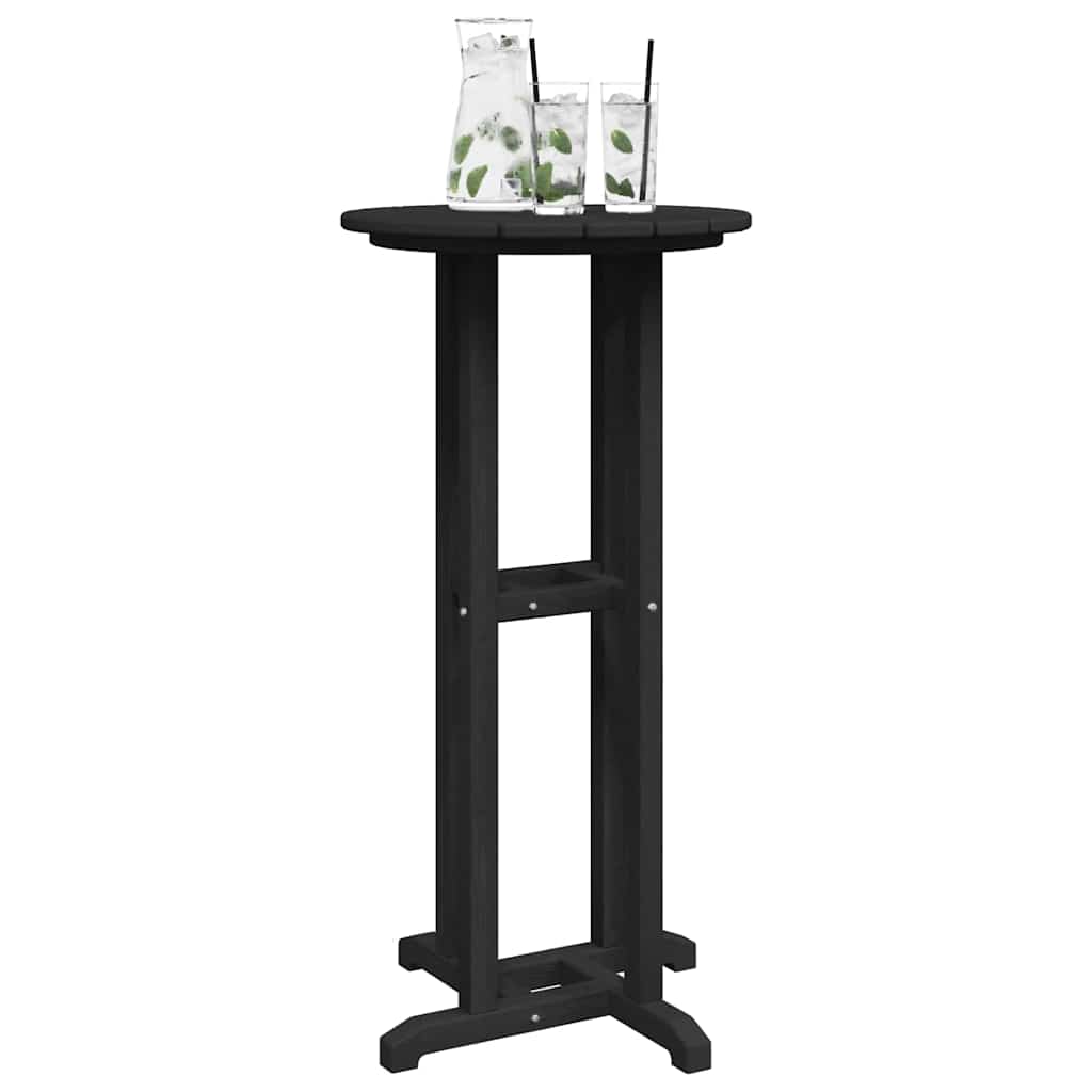 vidaXL Τραπέζι μπαρ Μαύρο 55 x 55 x 107 cm HDPE
