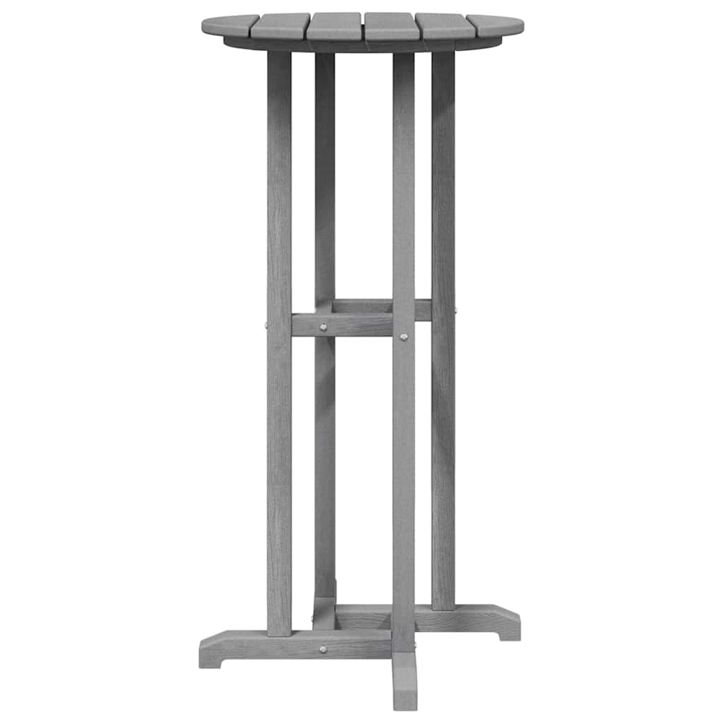 vidaXL Τραπέζι μπαρ Ανοιχτό γκρι 55 x 55 x 107 cm HDPE