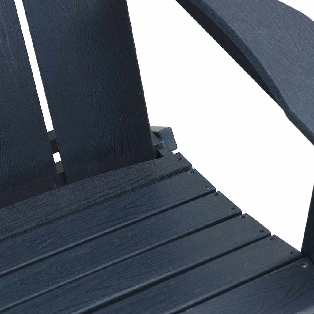 vidaXL Πτυσσόμενη Καρέκλα Adirondack Σκούρο μπλε 80,5 x 74,5 x 92 εκ