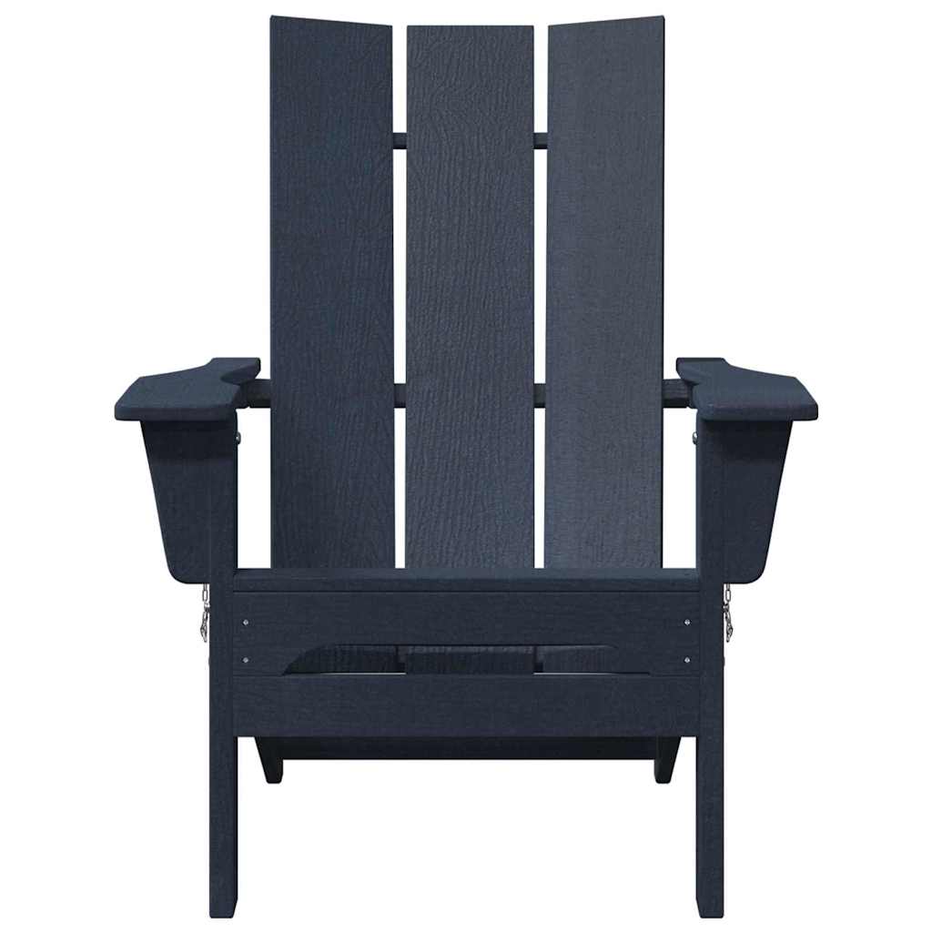 vidaXL Πτυσσόμενη Καρέκλα Adirondack Σκούρο μπλε 80,5 x 74,5 x 92 εκ