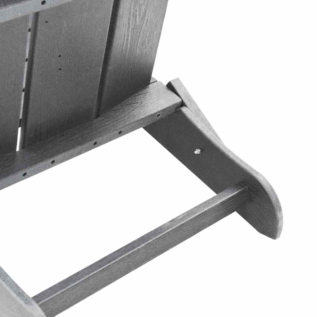 vidaXL Πτυσσόμενη Καρέκλα Adirondack Ανοιχτό γκρι 80,5 x 74,5 x 92 εκ