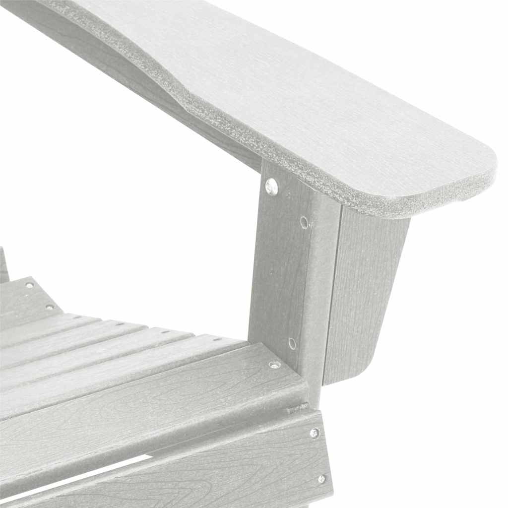 vidaXL Καρέκλα Adirondack Λευκό 82 x 74 x 92 εκ. HDPE