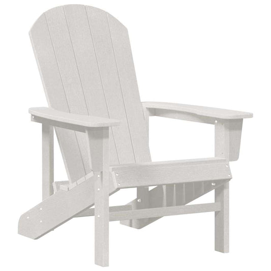 vidaXL Καρέκλα Adirondack Λευκό 82 x 74 x 92 εκ. HDPE