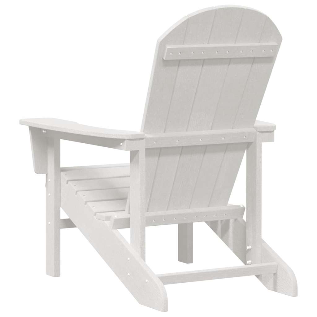 vidaXL Καρέκλα Adirondack Λευκό 82 x 74 x 92 εκ. HDPE