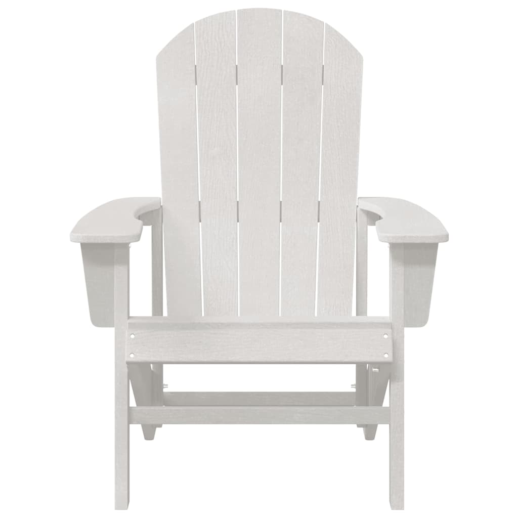 vidaXL Καρέκλα Adirondack Λευκό 82 x 74 x 92 εκ. HDPE