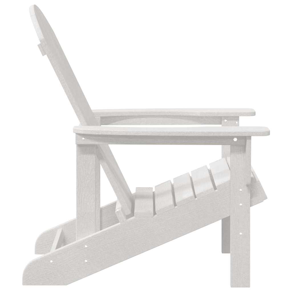 vidaXL Καρέκλα Adirondack Λευκό 82 x 74 x 92 εκ. HDPE