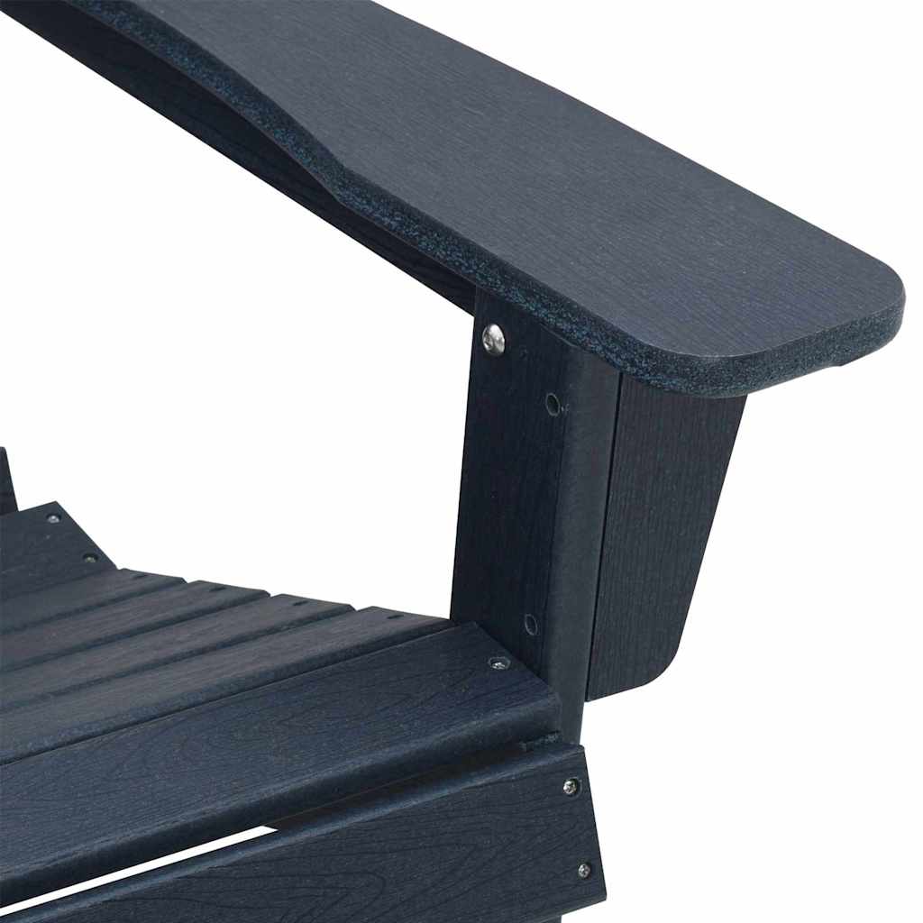 vidaXL Καρέκλα Adirondack Σκούρο μπλε 82 x 74 x 92 εκ. HDPE
