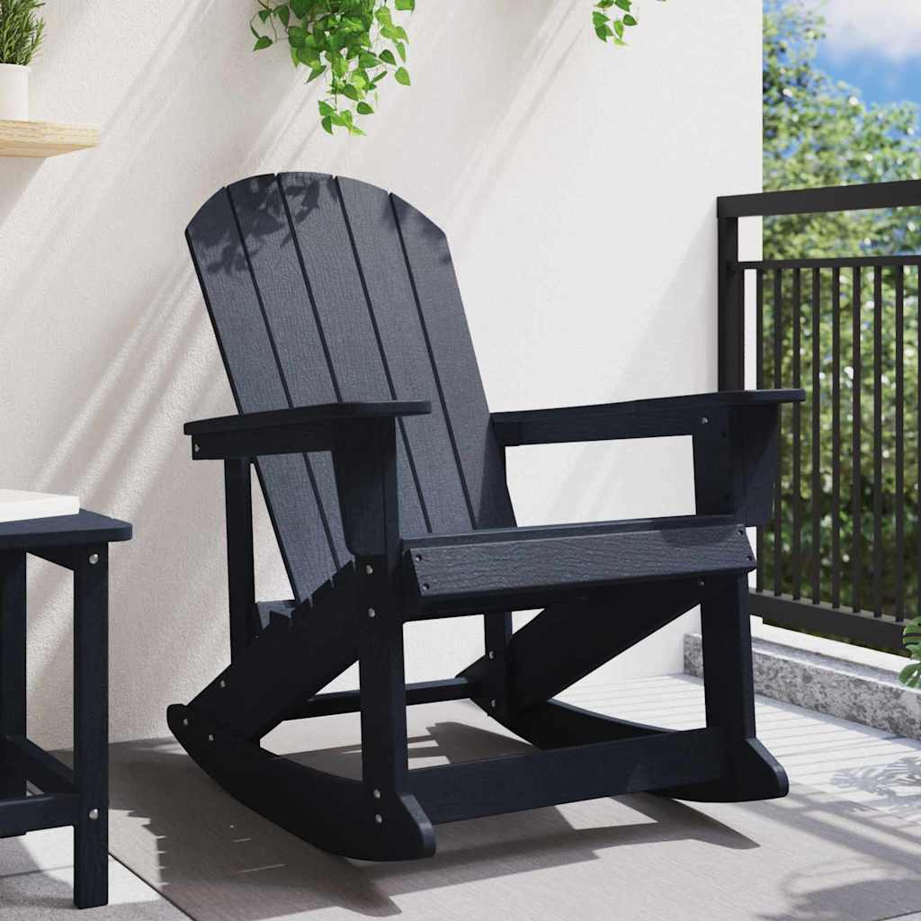 vidaXL Καθιστική Καρέκλα Ροκ Adirondack Σκούρο μπλε 92 x 73,5 x 92 εκ