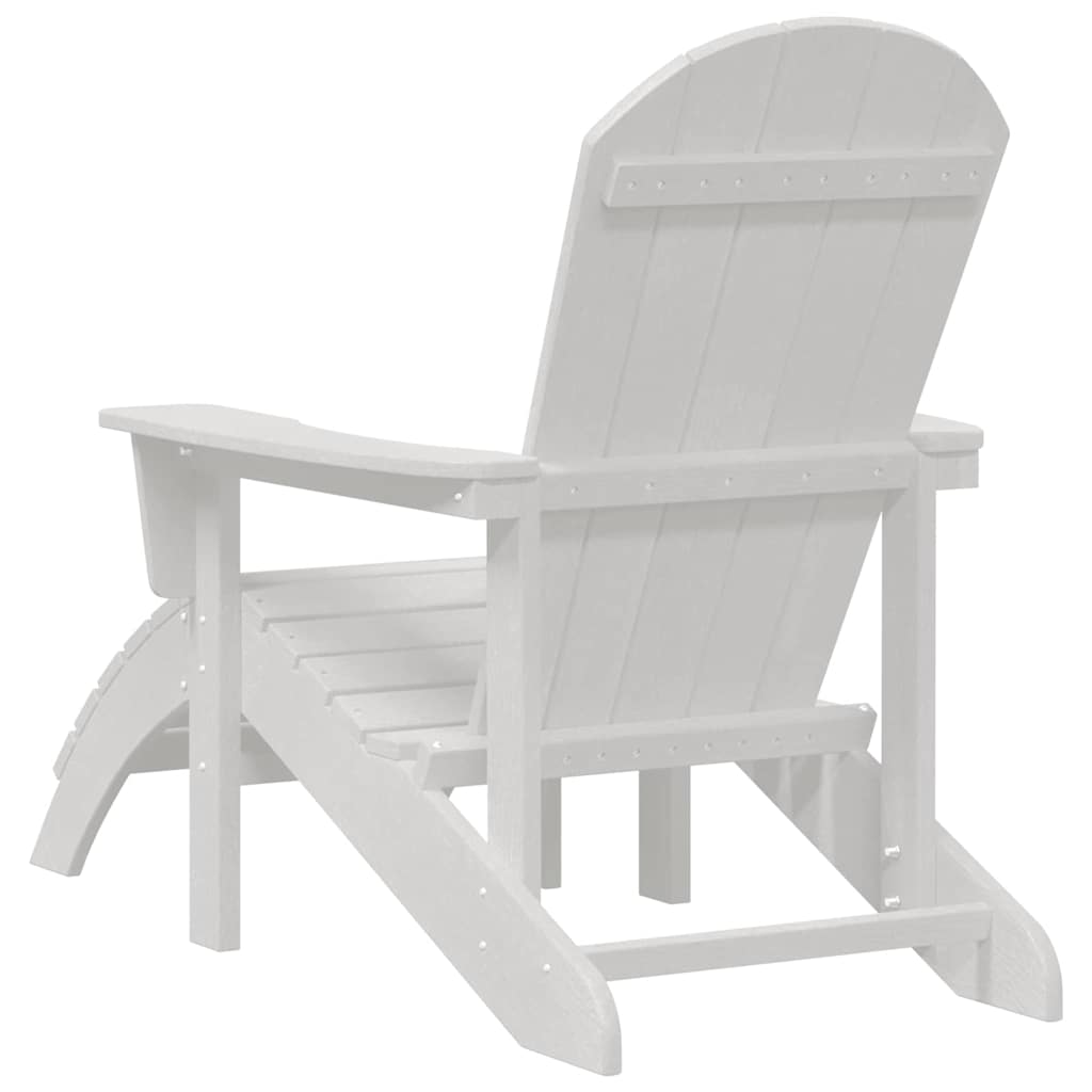 vidaXL Καρέκλα Adirondack Λευκό 82 x 74 x 92 εκ. HDPE