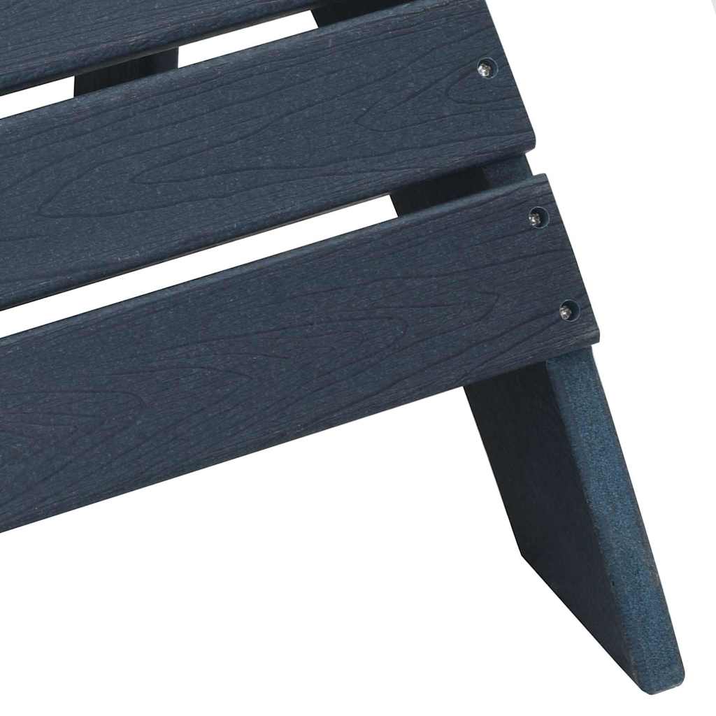 vidaXL Καρέκλα Adirondack Σκούρο μπλε 82 x 74 x 92 εκ. HDPE