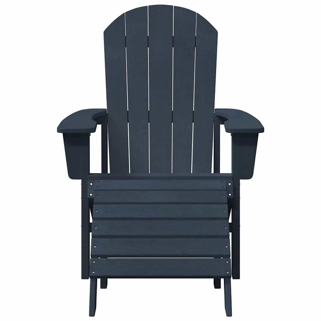 vidaXL Καρέκλα Adirondack Σκούρο μπλε 82 x 74 x 92 εκ. HDPE