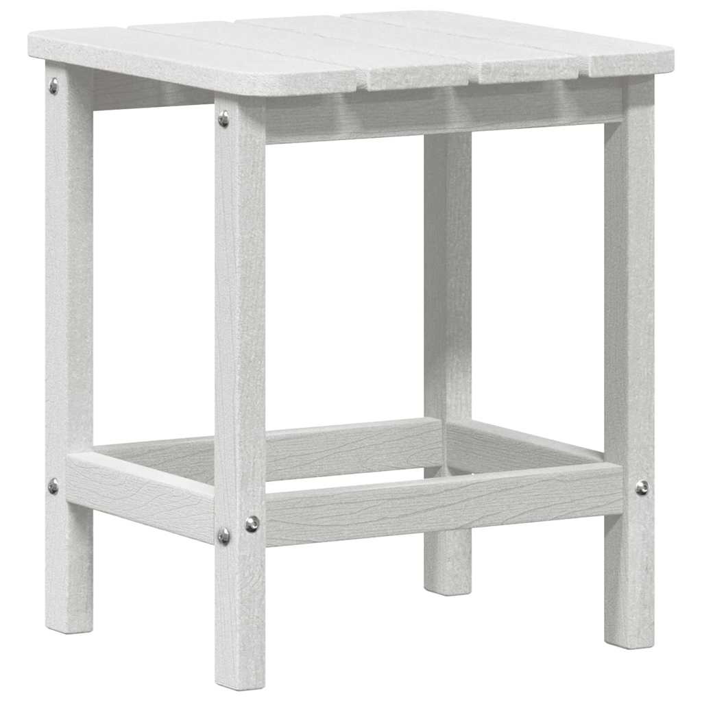 vidaXL Πλευρικό Τραπέζι Adirondack Λευκό 38 x 38 x 46 εκ. HDPE