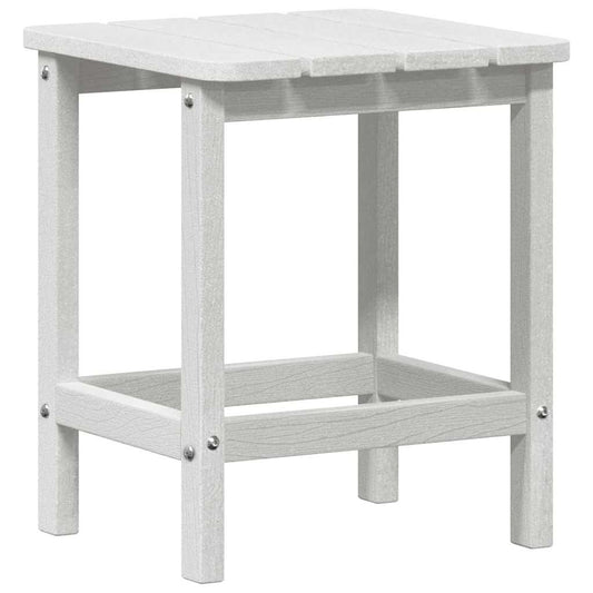 vidaXL Πλευρικό Τραπέζι Adirondack Λευκό 38 x 38 x 46 εκ. HDPE