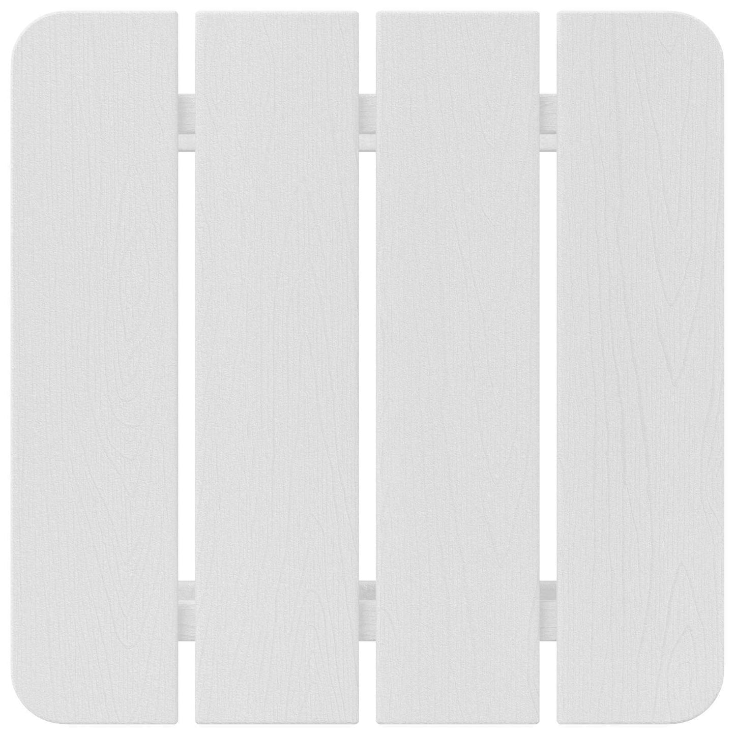 vidaXL Τραπεζάκι Πλευράς Λευκό 38 x 38 x 46 εκ. Πολυαιθυλένιο