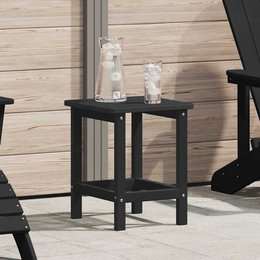 vidaXL Τραπεζάκι Πλευράς Μαύρο 38 x 38 x 46 εκ. Πολυαιθυλένιο