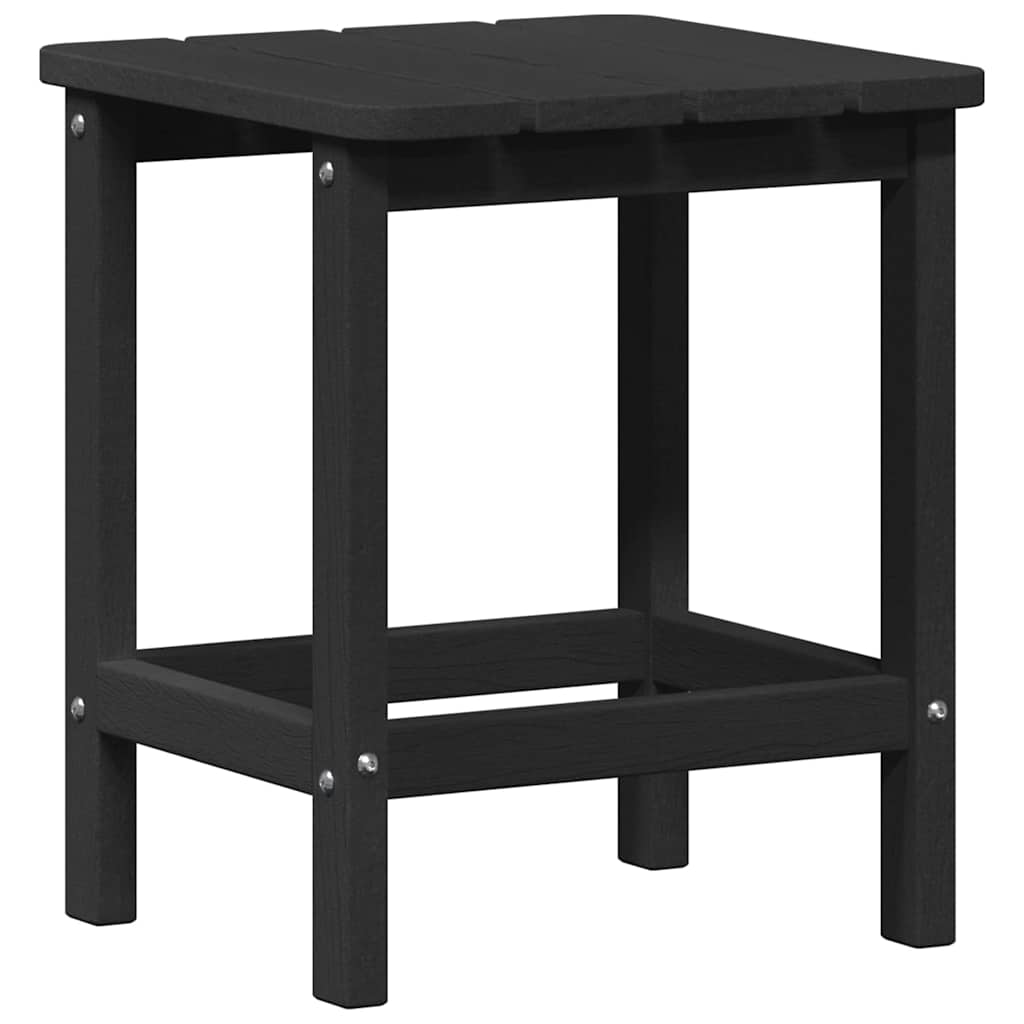 vidaXL Πλευρικό Τραπέζι Adirondack Μαύρο 38 x 38 x 46 εκ. HDPE