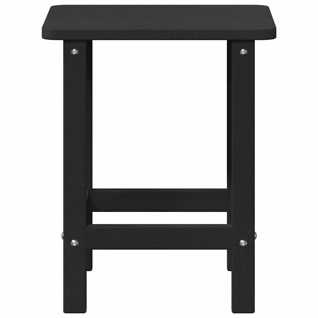 vidaXL Πλευρικό Τραπέζι Adirondack Μαύρο 38 x 38 x 46 εκ. HDPE