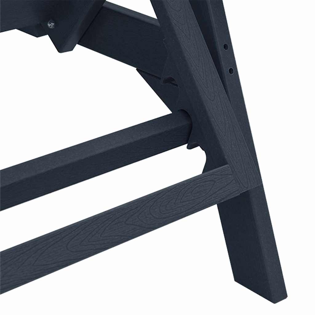 vidaXL Ξαπλώστρα Σκούρο μπλε 195,5 x 53 x 98,5 εκ HDPE