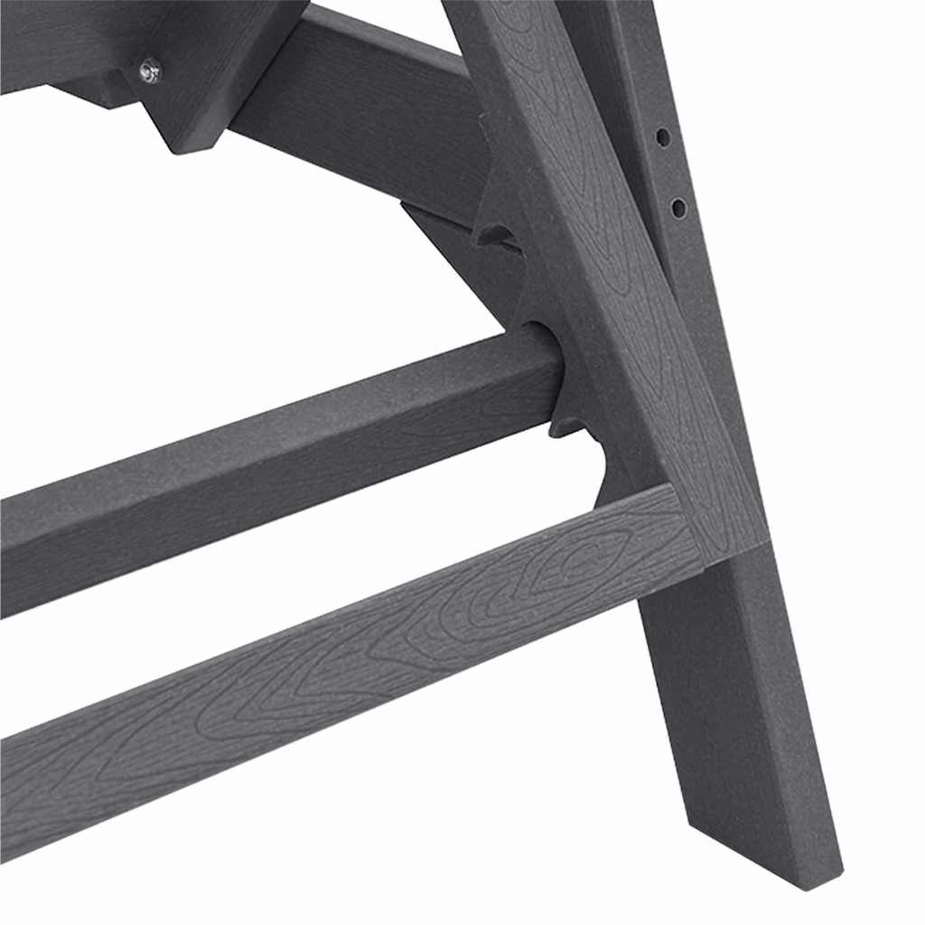 vidaXL Ξαπλώστρα Ανοιχτό γκρι 195,5 x 53 x 98,5 εκ HDPE