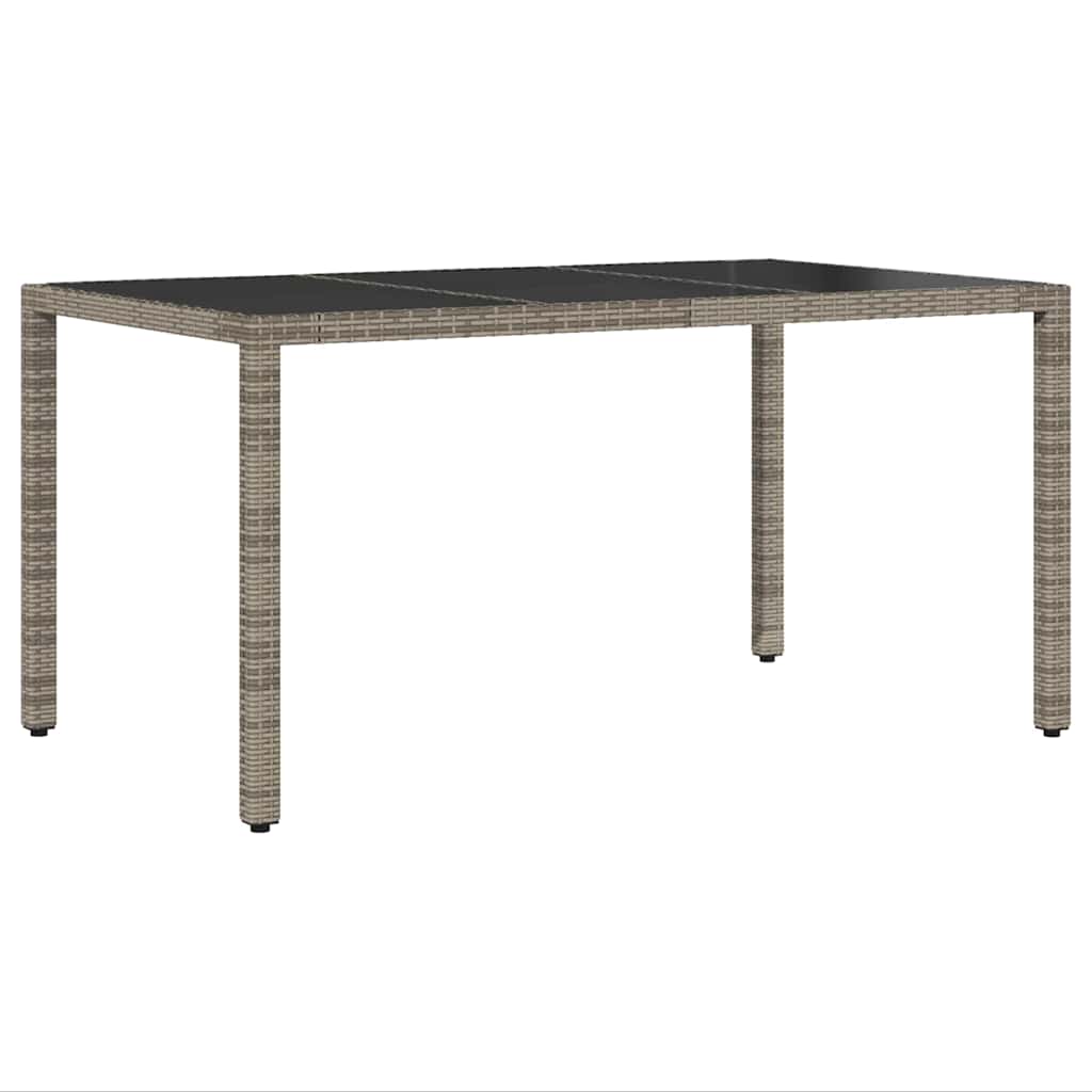 vidaXL Σέτ φαγητού για κήπο 5 pcs Γκρι Πολυ ράταν