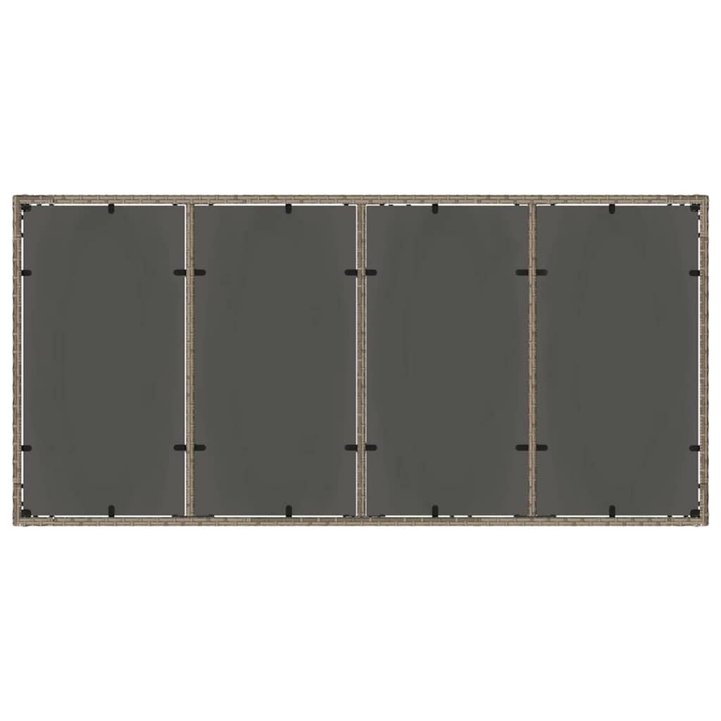 vidaXL Σετ Τραπεζαρίας Κήπου 7 pcs Γκρι 190 x 90 x 75 cm