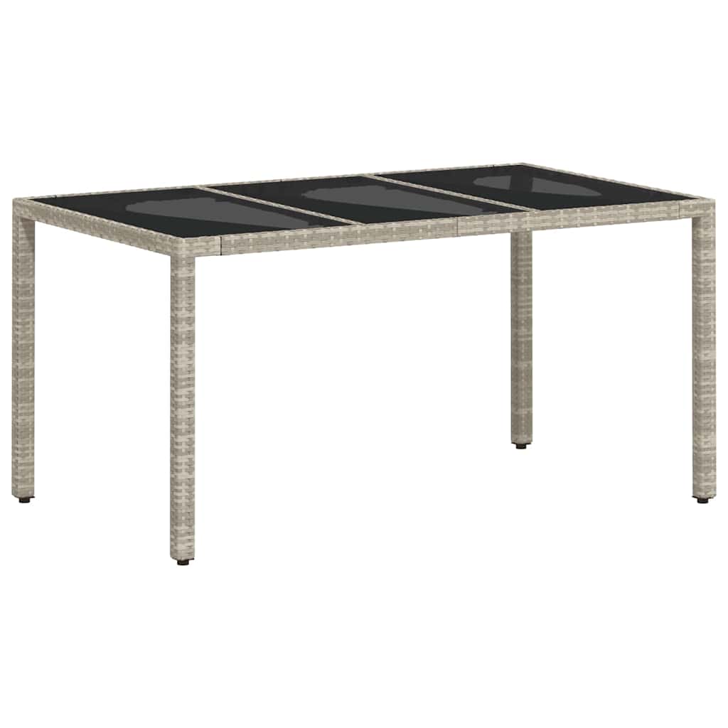 vidaXL Σέτ φαγητού για κήπο 5 pcs Ανοιχτό γκρι 150 x 90 x 75 cm