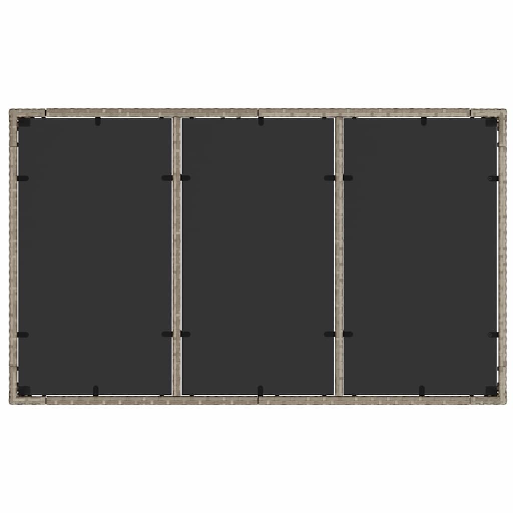 vidaXL Σέτ φαγητού για κήπο 5 pcs Ανοιχτό γκρι 150 x 90 x 75 cm