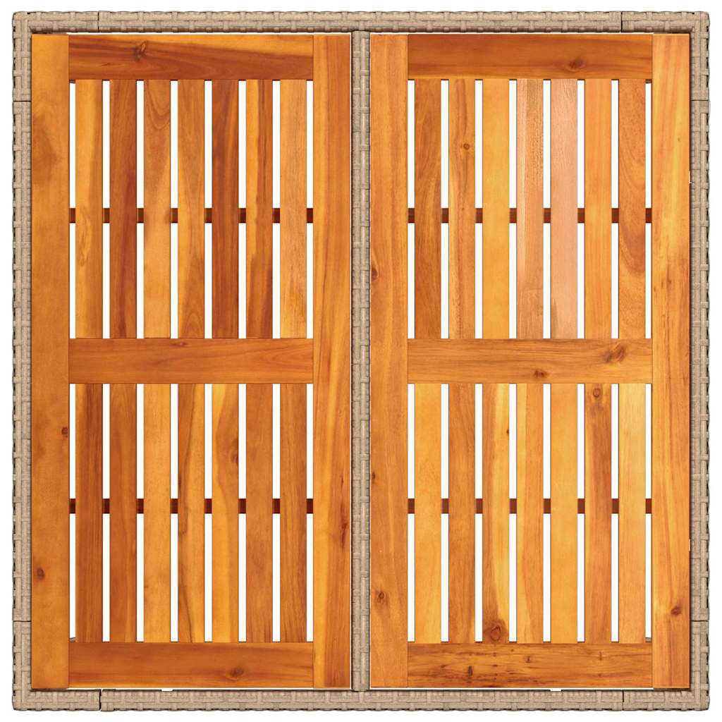 vidaXL Σετ Τραπεζαρίας 5 Τεμαχίων με Μαξιλάρια Μπεζ Ρατάν