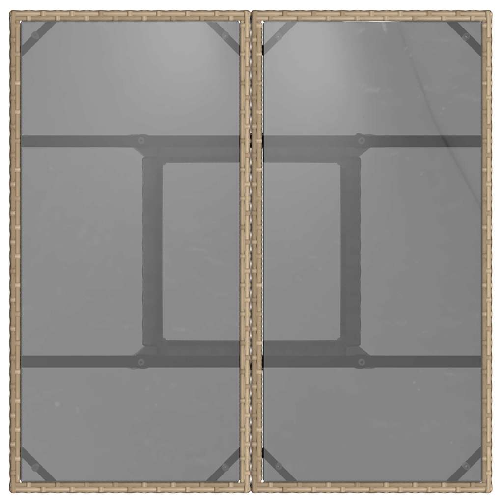 vidaXL Σετ Τραπεζαρίας 5 Τεμαχίων Κήπου Μπεζ Πολυ Ρατάν