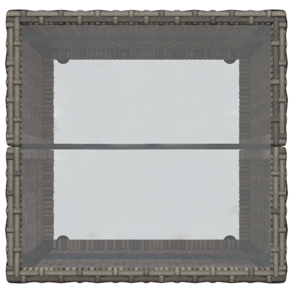 vidaXL Σετ Βεράντας 3 Τεμαχίων με Μαξιλάρια Γκρι Πολυ Ράτανα