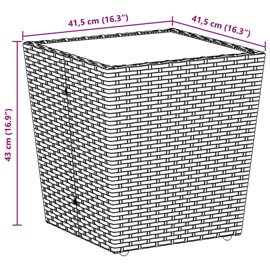 vidaXL Σετ Κήπου 3 Τεμαχίων με Μαξιλάρια Μπεζ Πολυ Ράταn