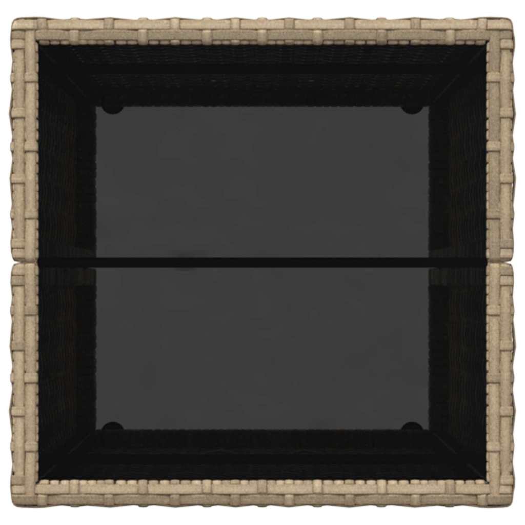 vidaXL Σετ Κήπου 3 Τεμαχίων με Μαξιλάρια Μπεζ Πολυ Ράταn