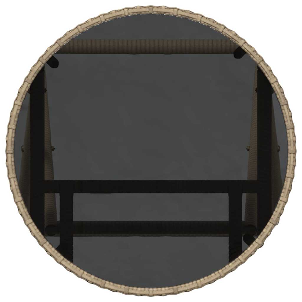 vidaXL Σετ Κήπου 3 Τεμαχίων με Μαξιλάρια Μπεζ Πολυ Ρατάν