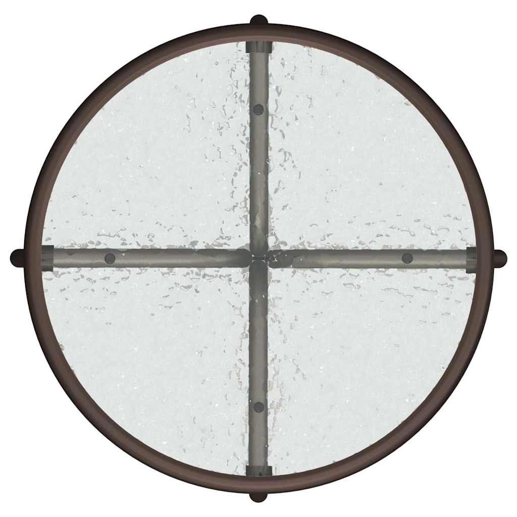 vidaXL Σετ Μπιζτρό 3 Τεμαχίων Καφέ Τεξτιλίνης και Χάλυβα