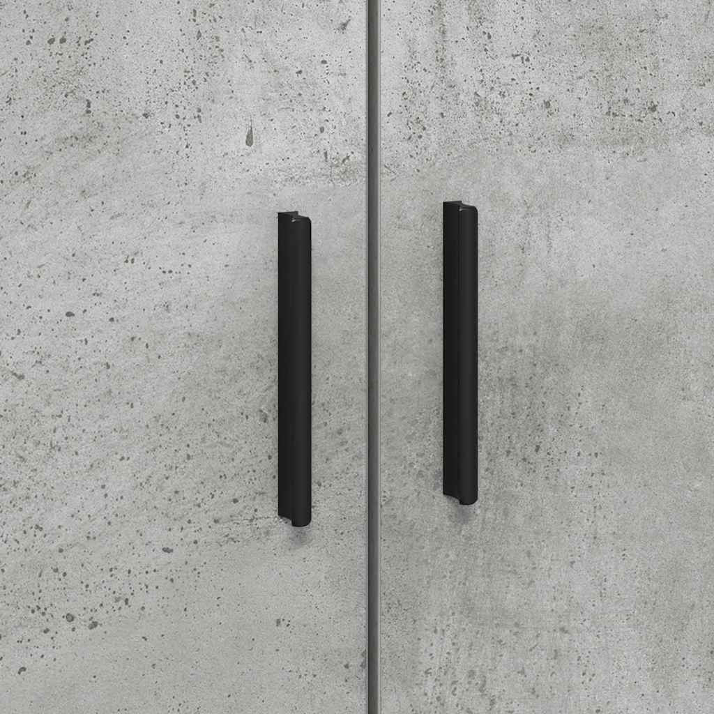 vidaXL Κρεβάτι με αποθηκευτικό χώρο Γκρι σκυροδέματος 100 x 200 cm