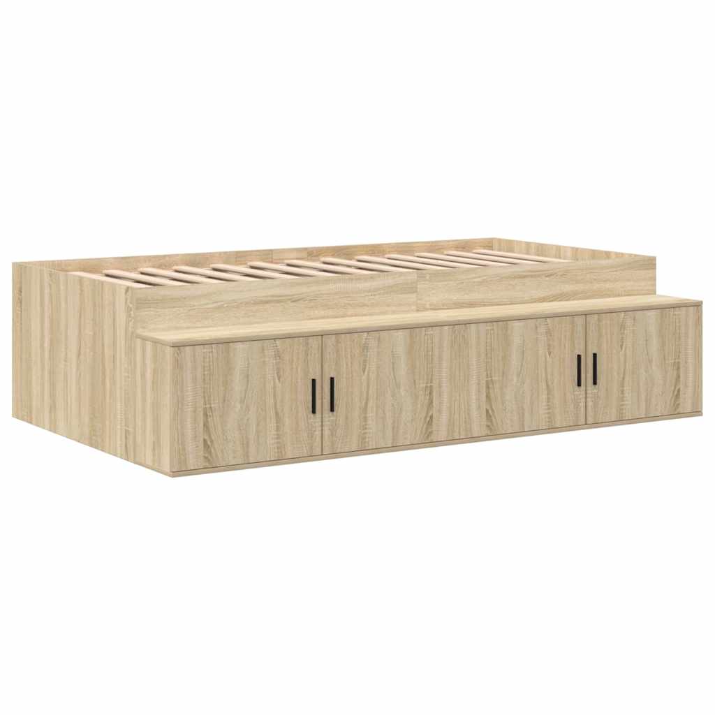 vidaXL Κρεβάτι αποθήκευσης Sonoma Oak 80x200 εκ.