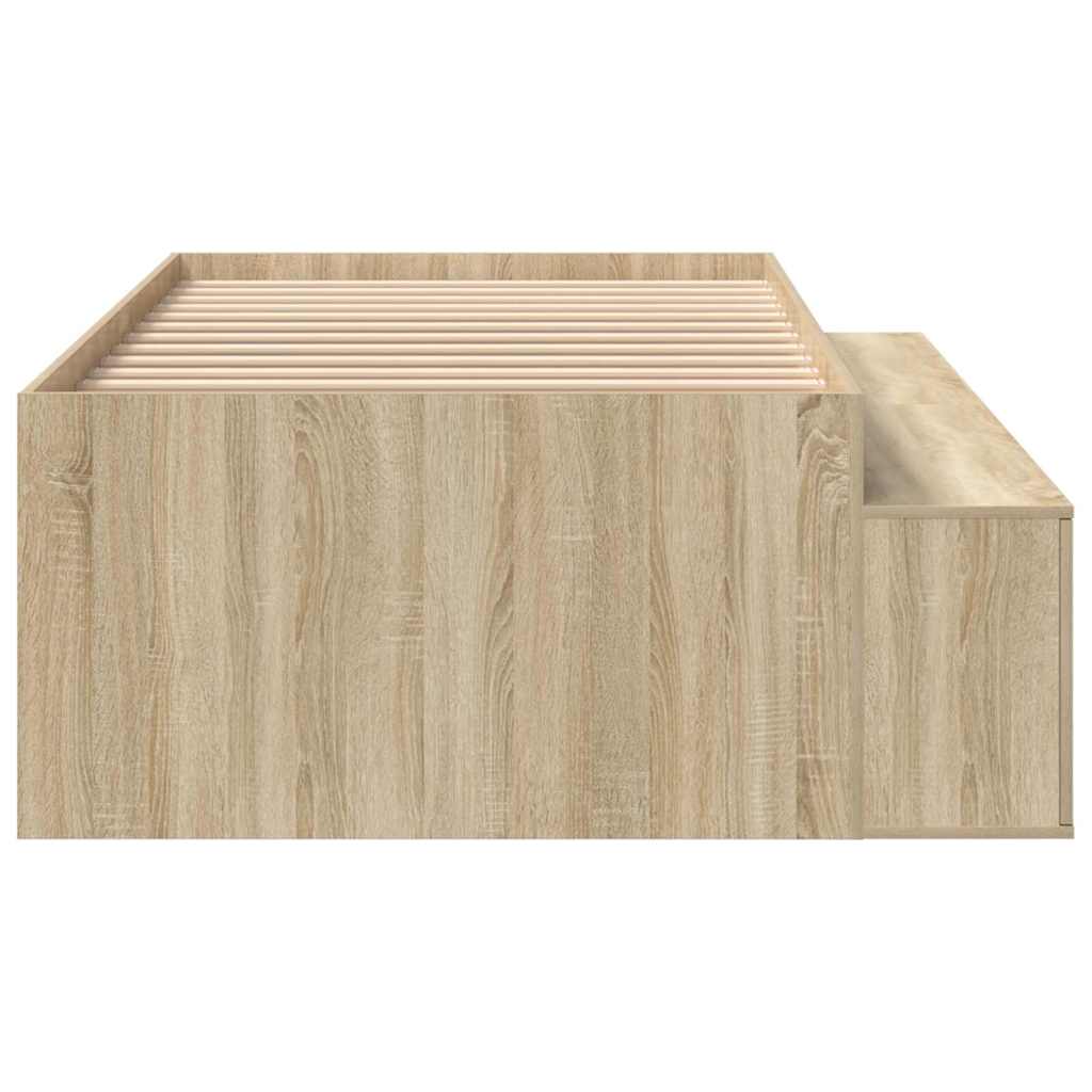 vidaXL Κρεβάτι αποθήκευσης Sonoma Oak 80x200 εκ.
