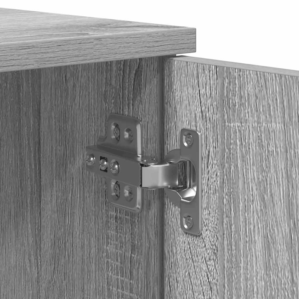 vidaXL Κρεβάτι με αποθηκευτικό χώρο Γκρι sonoma 75 x 190 cm