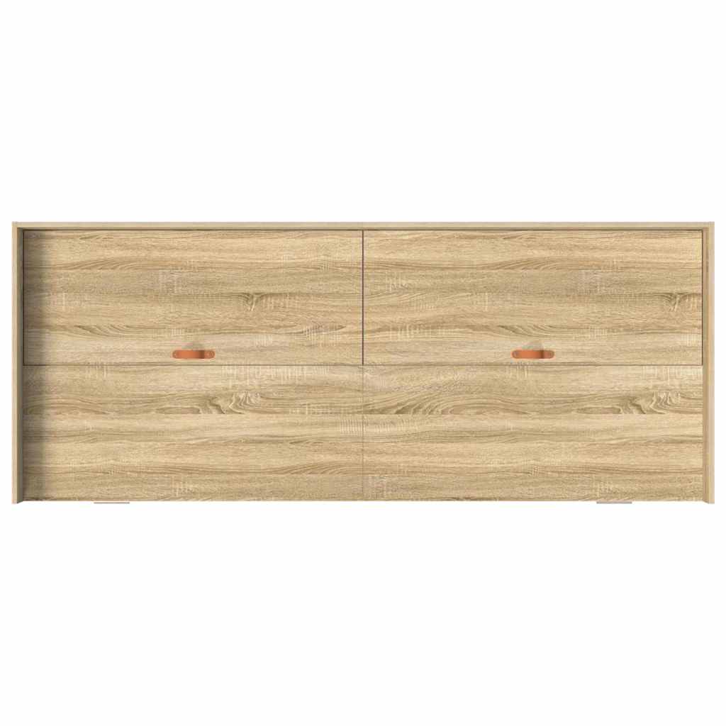 Κρεβάτι με αποθηκευτικό χώρο με κεφαλάρι Δρύς Sonoma 90 x 200 cm