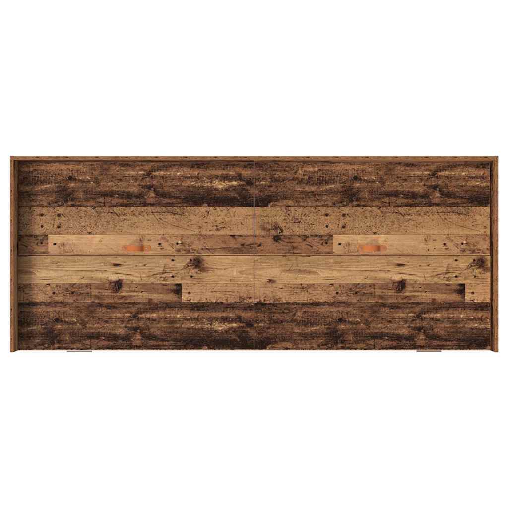 vidaXL Κρεβάτι με αποθηκευτικό χώρο με κεφαλάρι Παλιό Ξύλο 80 x 200 cm