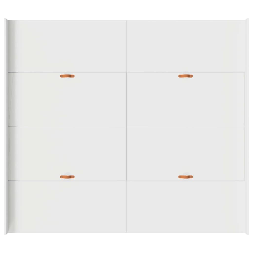 vidaXL Κρεβάτι με αποθηκευτικό χώρο με συρτάρι με κεφαλάρι με αποθήκευση Λευκό 180 x 200 cm