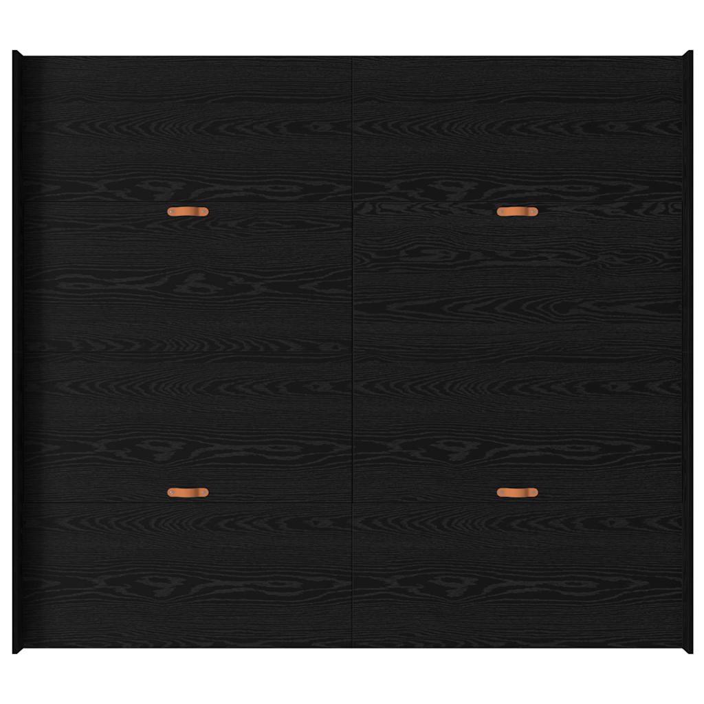 vidaXL Κρεβάτι με αποθηκευτικό χώρο με συρτάρι Μαύρη δρυς 180 x 200 cm