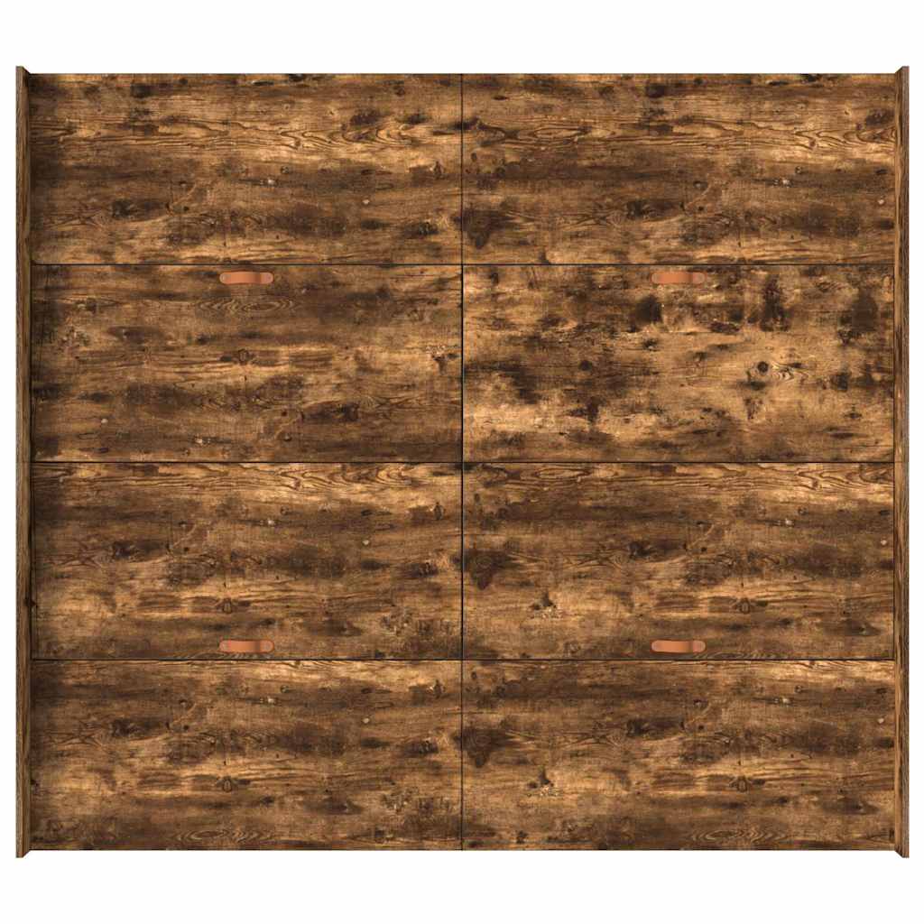 vidaXL Σκελετός κρεβατιού με αποθηκευτικό χώρο Καπνιστή δρυς