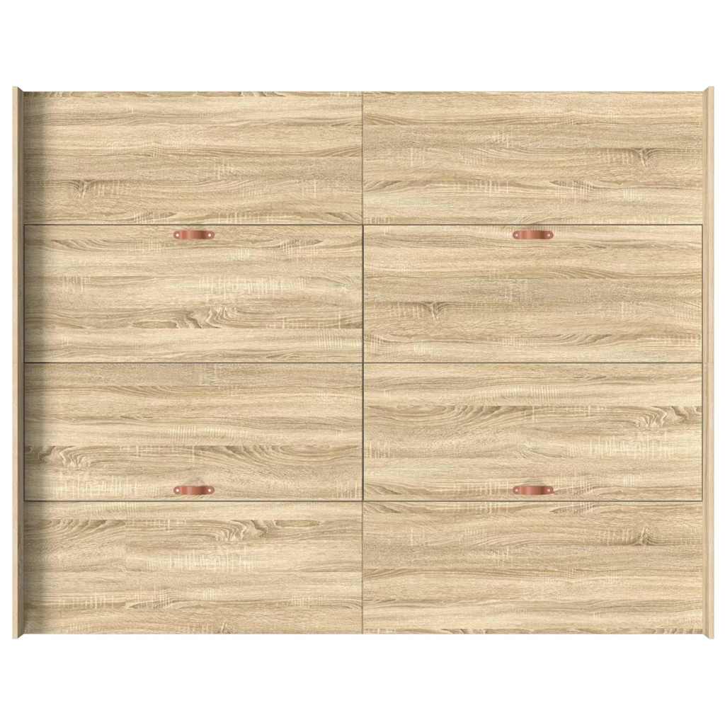 vidaXL Κρεβάτι με αποθηκευτικό χώρο Sonoma Δρυς 160 x 200 cm