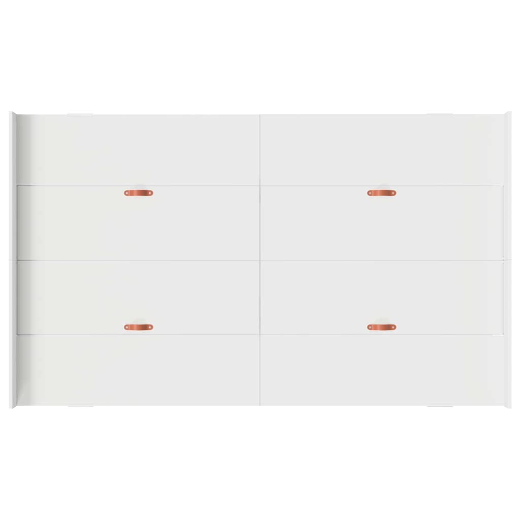 vidaXL Κρεβάτι με αποθηκευτικό χώρο με συρτάρι με κεφαλάρι με αποθήκευση Λευκό 120 x 190 cm