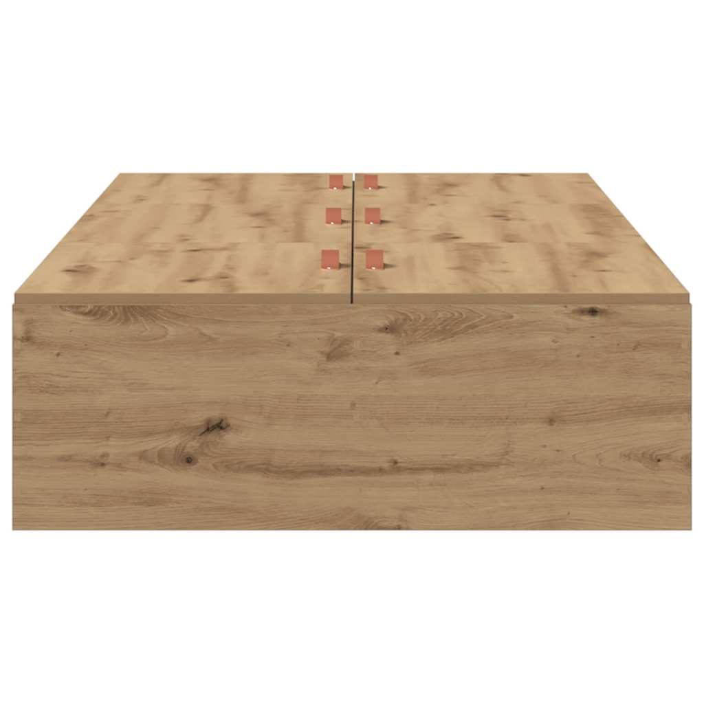 vidaXL Σκελετός Κρεβατιού artisan δρυς 80 x 200 cm Επεξεργασμένο ξύλο