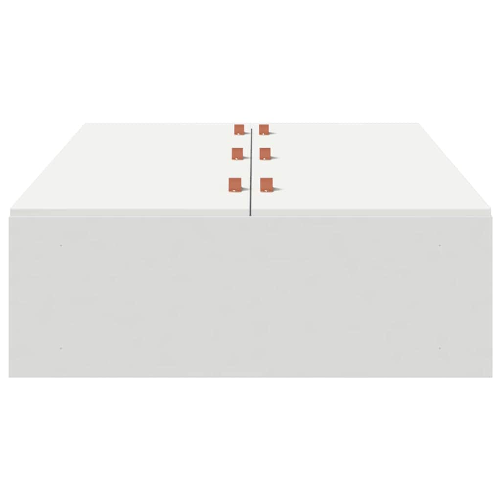 vidaXL Κρεβάτι αποθήκης Λευκό 90x200 εκ