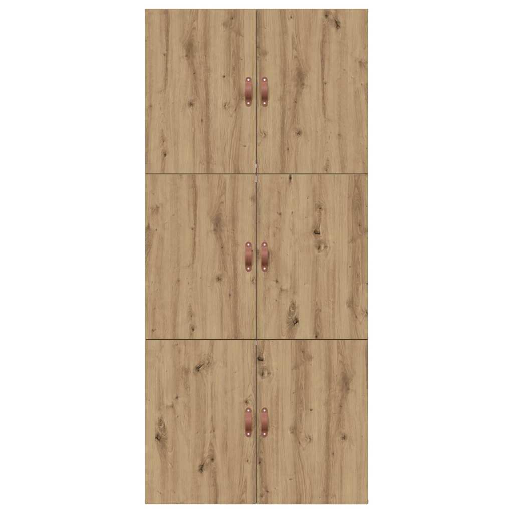 vidaXL Κρεβάτι με αποθηκευτικό χώρο με πόρτα Artisan Oak 100 x 200 cm